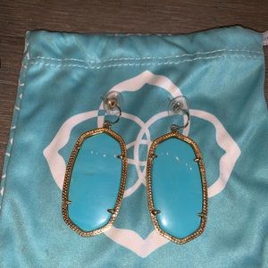 Kendra Scott turquoise/gold earrings